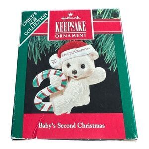 Hallmark "Baby's Second Christmas" Ornament 1990